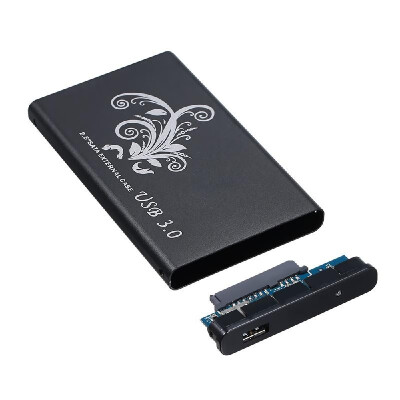 

25 Inch HDD Case SATA HDD to USB30 Converter Adapter External Case 3TB Hard Disk Drive Box External HDD EnclosureBlue