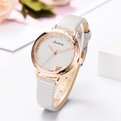 

〖Follure〗Fashion Simple Casual Ladies Watch Bee Home Dial Leather With Strap Ladies Watch