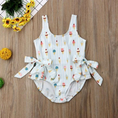 

Toddler Kids Baby Girls Swimsuit Bow Bikini Bathing Suit Beachwear Swimwear