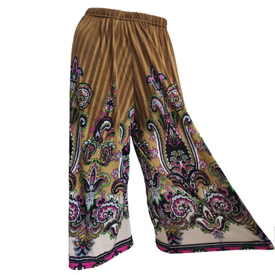 

Womens Pants Bohemia Loose Pants Print Trousers Wide Leg Leggings Casual Pants