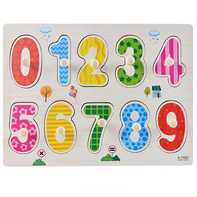 

Tailored Kid Early Educational Toys Baby Hand Grasp Wooden Puzzle Toy Alphabet