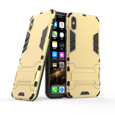 

Goowiiz Phone Case For Iphone XXsXs MaxXR Armor PC TPU Silicone Hard Bracket Double Protection