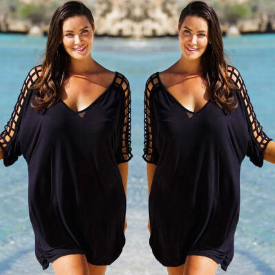 

Plus Size Sexy Women Summer Casual Boho Beach Dress Cocktail Evening Party Mini Dresses