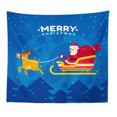 

Tailored Art Home Decor Hanging Tapestry Wall Christmas Textile Blanket Santa Claus