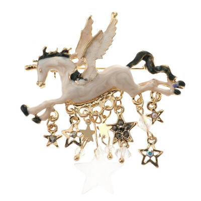 

Fashion Brooch Unicorn Spider Rhinestone Crystal Rock Styling Rose Brooch Ornament Collection Gift