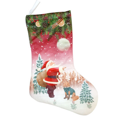 

New Hot Knitted Christmas Stockings Ornaments Gift Holders With Two Pom-Poms Xmas Tree Fireplace Hanging Seasonal Decorations