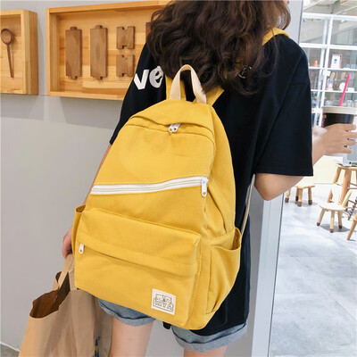 

A simple Japanese school backpack with an inswind backpack for the former Uzzang high school students