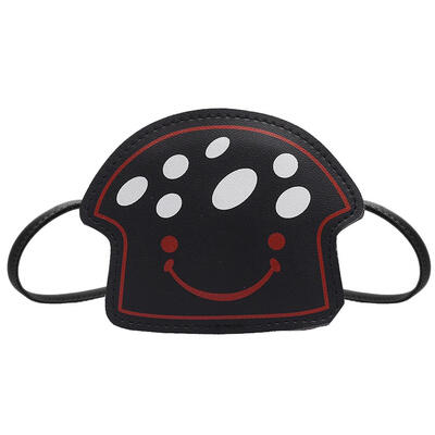 

Mushroom Shaped Shoulder Messenger Handbags PU Leather Kids Crossbody Bags