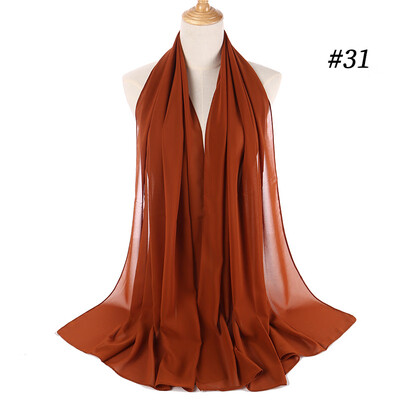 

Monochrome ethnic pearl chiffon bubble towel headband selling high quality Muslim women hijab scarf
