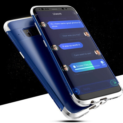 

Luxury For Samsung Galaxy S8 S8 Plus Case 360 Full Protection 3in1 Aluminum Metal PC Hard Hybrid Slim Back Cover For Samsung S8