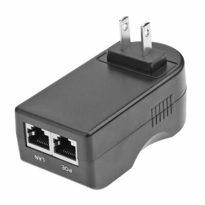 

POE Injector Wall Plug 24V 05A 12W Ethernet Adapter IP Phone Camera Switch