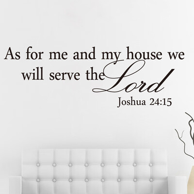 

〖Follure〗We Will Serve The Lord Decals Removable Wall Sticker Home Decoration