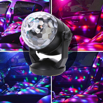 

〖Follure〗Portable Sound Activated Party Lights USB PlugBattery Powered Portable Dj Light