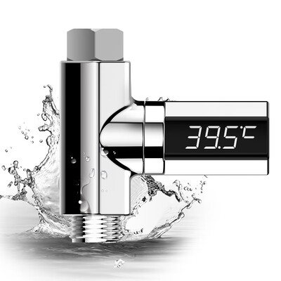 

LED Shower Thermometer Digital Shower Celsius Temperature Display Shower Head Water Thermometer Real Time Bath Water Temperature