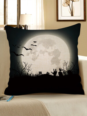 

Halloween Bat Moon Printed Pillow Cover