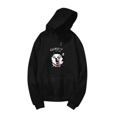 

Women Hoodies Cartoon Dog Printed Casual Pullover Cute Jumpers Top Long Sleeve Hooded Sweatshirts Loose Tops Couple -2XL