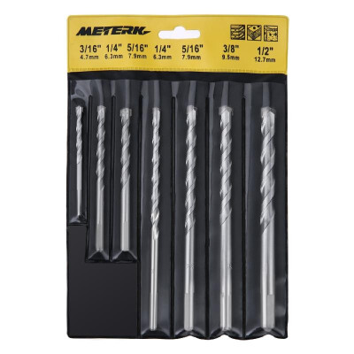 

Meterk MK23 7PCS Cement Masonry Drill Bit Set with Sandblasting Surface Treatment