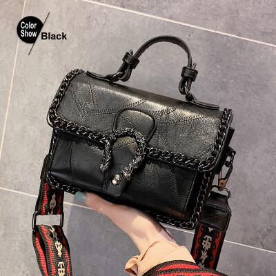 

fashion womens shoulder bag chain luxury handbags women bags designer crossbody bags for women 2019 Solid PU Leather Messenger