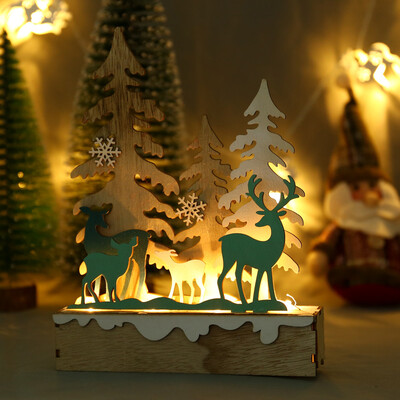 

〖Follure〗Christmas Ornaments LED Light Elk Ornaments Hotel Bar Christmas Tree Decoration