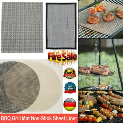 

GRILLMATTE BBQ Barbecue Mesh Backmatte Antihaft-Kochfolie Liner Outdoor