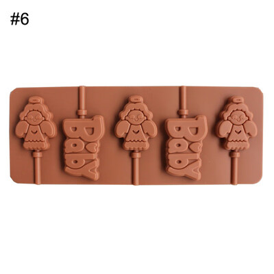 

Lollipop Silicone Mold Chocolate Cake Fondant Cookie Mould DIY Baking Tools