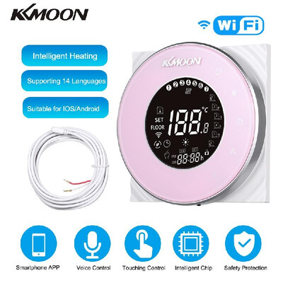 

KKmoon Digital Underfloor Heating Thermostat for Electric Heating System Floor & Air Sensor with WiFi Connection & Voice Control E