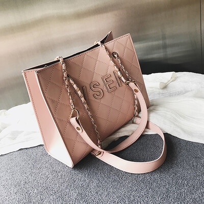

Internet celebrity advanced sensitive rhomboid chain one-shoulder womens bag new 2019 Korean version of the extra large capacity