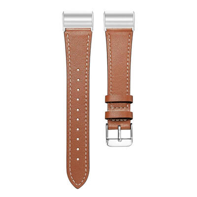 

Leather Adjustable Watchband Smart Bracelet Wrist Strap for Fitbit Charge 3