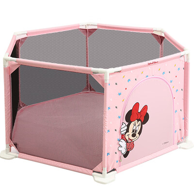 

Disney baby mother&child play fence baby toddler guardrail baby safety fence child crash bar collapsible dream space powder 20601027