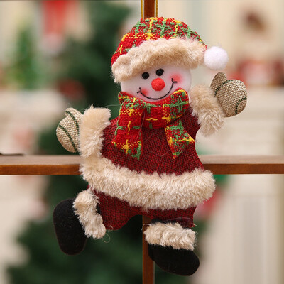 

Cute Christmas Ornaments Santa Claus Snowman Reindeer Toy Doll Xmas Tree Hanging Decor Gift
