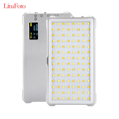 

LituFoto F12 Mini LED Video Light Lamp Fill-in Light with Display Screen 3200-5600K Brightness 5-100 CRI 96 with Mount Adapter