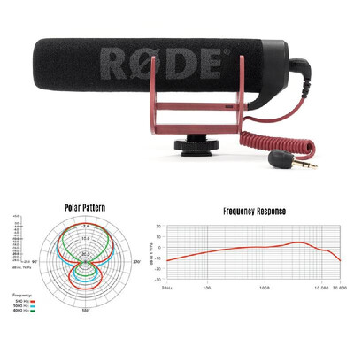 

RODE VideoMic Go Super Cardioid Directional Microphone Lightweight On-Camera Microphone with Shock Mount Foam Windshield for Canon
