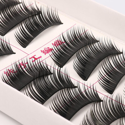 

〖Follure〗Big sale 10 Pair Fashion Natural Handmade Long False Black Eyelashes Makeup