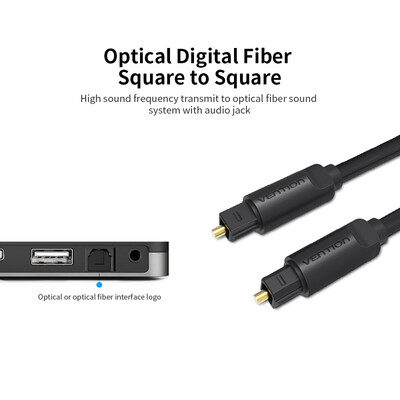 

VENTION Digital Optical Fiber Audio Cable HiFi DTS Stereo Cable for DVDPlayerHome Theater Audio Extension Cable 5m1640ft