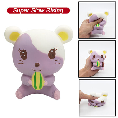 

Gotoamei Mini Adorable Hamster Super Slow Rising Kids Fun Toy Stress Reliever Toy Gift