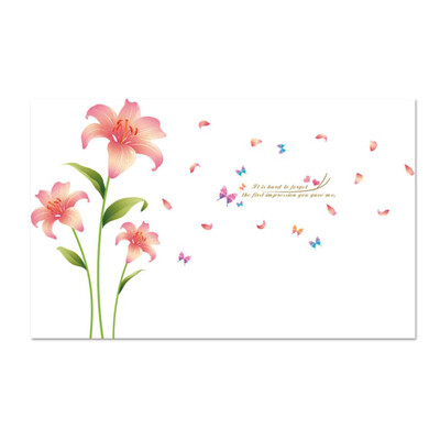 

Flower Removable Background Wall Stickers Poster Paster Decals Wallpaper Decor Office Living Room Decoration