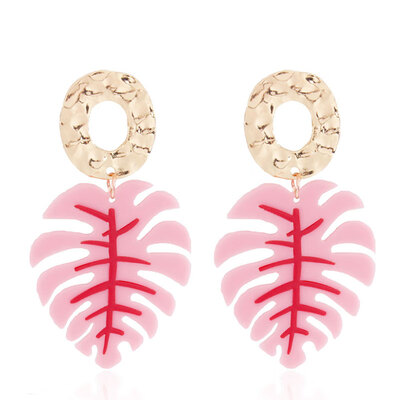 

Solememo New Hot ZA Bohemian Vintage Leaf Design Drop Earrings Tropical Plant Statement Dangle Earrings Aretes De Mujer E3550