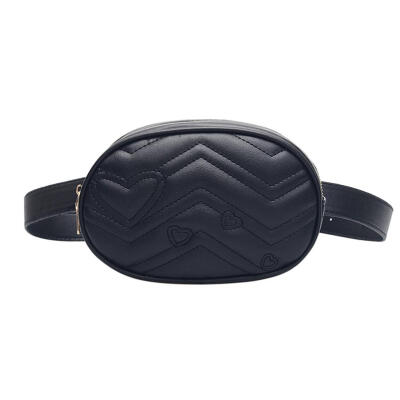 

Heart Oval Shoulder Waist Bags Women Fanny Belt Packs Crossbody Chest Bags