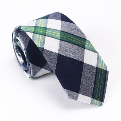 

Mens cotton striped plaid tie 51 cotton tie European&American casual tie cross-border wholesale one generation