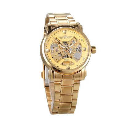 

Winner Men Luxury Business Automatic Mechanical Watch Fashion Stainless Steel Band Skeleton Wrist Watch