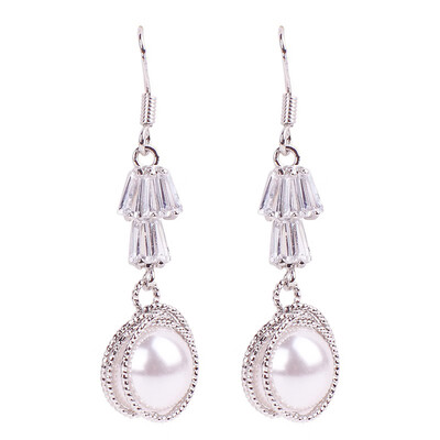 

Japanese&Korean style earrings pop earrings pearl earrings temperament earrings wild models net red fashion long earrings
