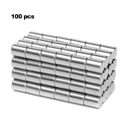 

100Pcs Mini Size 3x4mm N50 Rare Earth Neodymium Magnety Strong-magnetic for Whiteboard Refrigerator DIY Crafts Science&Office