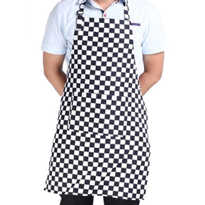 

Kitchen Accessories Cooking Plaid Stripe Half Polyester 1 Pockets Apron