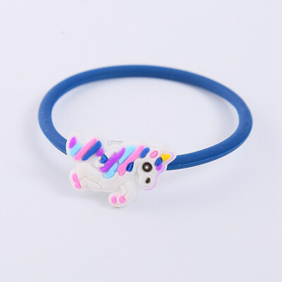 

Children Lovely Unicorn Silicone Rubber Bracelets Kids Gift Party Color