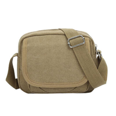 

Men Shoulder Canvas Waist Bag Sports Zipper Casual Crossbody Messenger Bag