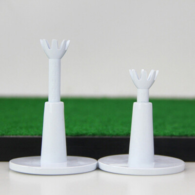 

2pcspack Adjustable Range Tees White Plastic Golf Tees Golf Practice Tees Golf Accessories