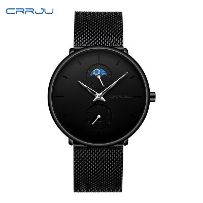 

CRRJU 2263B Man Watch Man Sport Watch Man Waterproof Outdoor Wristwatch Mans Quartz Male Watch Military Army Watch for Men