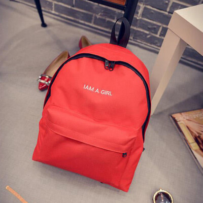 

2018 New Style Fashion School Student Girls Boys Korean Canvas Backpack Simple All-match Shoulder Bag