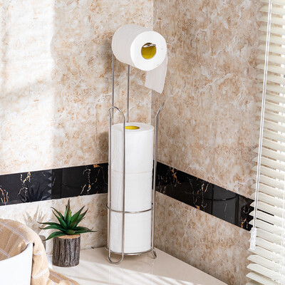 

Siaonvr Free Standing Toilet Paper Holder For Bathroom Storage Brushed Stainless