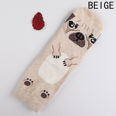 

South Dogs Simple Cute Women Cute Cartoon Tube Cotton Printing Socks Accessory Socks